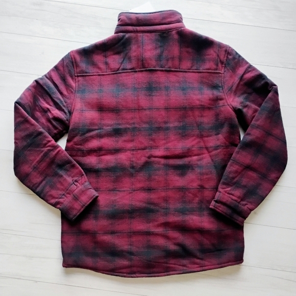 QUIKSILVER NEW Gideon Cold Days Sherpa Lined Flannel Shirt Jacket - Picture 8 of 12